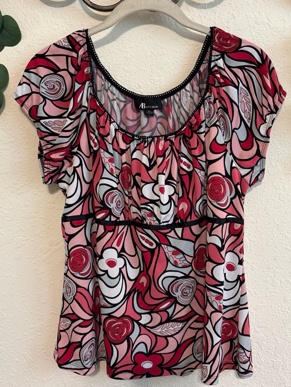Y2K Milkmaid Pink Flower Pattern Top💕
